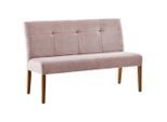 Cantus , Eichefarben, Altrosa , Holz, Textil , Eiche , massiv , 140x91.5x63 cm , FSC , Esszimmer, Bänke, Polsterbänke