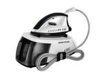 Russell Hobbs , Schwarz, Weiß , Metall, Kunststoff , 1300 ml , 23.0x30.0x41.0 cm , Wassertank abnehmbar, Schlauchaufbewahrungsfach, Vertikaldampf, Schnellaufheizung, Betriebskontrollleuchte ,