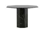 Livetastic , Schwarz , Holzwerkstoff , Marmoroptik , rund , 110x75x110 cm , Esszimmer, Esszimmertische, Esstische, Holztische, Esstische Holz
