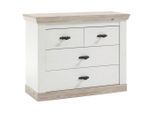 Mid.you , Pinienfarben, Hellbraun , Holzwerkstoff , 4 Schublade(n) Schubladen , 107x87x45 cm , stehend ,