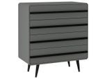 Mid.you , Grau , Holzwerkstoff , 4 Schublade(n) Schubladen , 80x88x39 cm , Kleinmöbel, Kommoden, Kommoden