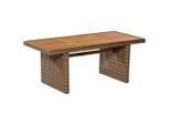 Gardenson , Naturfarben, Akaziefarben , Holz, Metall, Kunststoff , Akazie , Hartholz , rechteckig , 90x75x185 cm , FSC , Gartenmöbel, Gartentische, Gartentische