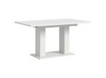 Mid.you , Weiß , Holzwerkstoff , rechteckig , 90x76x150-190 cm , FSC MIX , ausziehbar , Esszimmer, Esszimmertische, Esstische, Holztische, Esstische Holz
