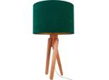 Möbelix , Naturfarben, Waldgrün , Holz , 55 cm , Beleuchtung, Innenleuchten, Tischlampen, Tischlampen