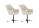 Mid.you , Beige , Holz, Metall, Textil , Pappel , Sperrholz , 56x86x63 cm ,