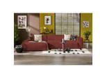 Mid.you , Rot , Textil , Ottomane links, L-Form , 343x170 cm , Made in EU ,