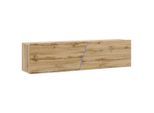 Livetastic , Eiche Wotan , Holzwerkstoff , 2 Fächer , 160x35x40 cm , stehend, hängend ,