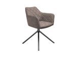 Möbelix , Schwarz, Beige , Metall, Textil , 58x81x54 cm , Sitzfläche 360° drehbar ,