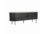 Livetastic , Schwarz , Holzwerkstoff , 2 Fächer , 150x55x40 cm , Wohnzimmer, TV-Möbel, TV- & Lowboards