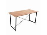 Livetastic , Schwarz, Akaziefarben , Metall, Holzwerkstoff , rechteckig , 70x73x140 cm ,