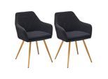 Mid.you , Schwarz , Metall, Textil , 57x83x62 cm ,