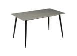 Mid.you , Hellgrau , Metall, Keramik , rechteckig , 80x76x140 cm , Esszimmer, Esszimmertische, Esstische, Esstische eckig