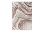 Obsession , Creme, Terracotta , Kunststoff, Textil , Abstraktes , rechteckig , 140x200 cm , Oeko-Tex® Standard 100 , für Fußbodenheizung geeignet , Teppiche & Böden, Teppiche, Webteppiche
