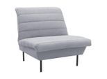 Looks by W.Joop , Grau, Hellblau , Textil , Uni , 92x92x103 cm , Made in EU, FSC MIX , Stoffauswahl ,