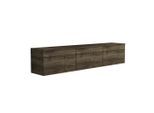 Livetastic , Walnussfarben , Holzwerkstoff , Holzoptik , 160x35x32 cm , hängend, Beleuchtung , Wohnzimmer, TV-Möbel, TV- & Lowboards