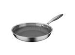 GSW , Edelstahlfarben , Metall , 2.6 l , ISO 9001 , hitzebeständige Griffe, backofengeeignet, kratzfest, rostfrei, antihaftbeschichtet, energiesparend, Dreischicht-Material mit durchgängigem Aluminiumkern, optimale und gleichmäßige Wärmeverteilung bis zum Rand, antihaftversiegelte Wabenstruktur, schadstofffrei gemäß EU-Standards , Kochen & Essen, Pfannen, Bratpfannen
