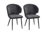 Mid.you , Schwarz , Metall, Textil , 63x84x58 cm ,