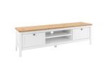Mid.you , Eichefarben , Holzwerkstoff , 1 Fächer , 2 Schublade(n) Schubladen , 160x45 cm , Wohnzimmer, TV-Möbel, TV- & Lowboards