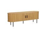 Livetastic , Naturfarben , Holzwerkstoff , 2 Fächer , 150x55x40 cm , Wohnzimmer, TV-Möbel, TV- & Lowboards