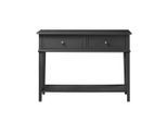 Mid.you , Schwarz , Holzwerkstoff , Uni , 2 Schublade(n) Schubladen , rechteckig , 104x76x40 cm , Stauraum ,
