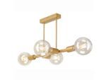 Möbelix , Goldfarben , Metall, Glas , 53x32 cm , Made in Europe, Europäischer Sicherheitsstandard ,