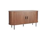Livetastic , Walnussfarben , Holzwerkstoff , 2 Fächer , 140x76x40 cm ,