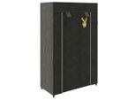 Playboy , Schwarz , Metall, Kunststoff, Textil , Uni , 4 Fächer , 58x90x28 cm ,