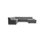 Mid.you , Anthrazit , Textil , Wenge , Uni , U-Form , 328x212 cm , Made in EU, FSC MIX , Rücken echt , Wohnzimmer, Sofas & Couches, Wohnlandschaften, Wohnlandschaften U-Form