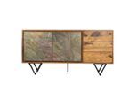 Mid.you , Sheeshamfarben , Holz , Sheesham,Sheesham , massiv,massiv , 1 Fächer , 3 Schublade(n) Schubladen , 150x55x40 cm , stehend, handgemacht , Kleinmöbel, Kommoden, Sideboards