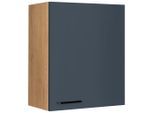 Nobilia , Blau, Eichefarben , Holzwerkstoff , 2 Fächer , nur wie online abgebildet bestellbar , 60x72x35 cm , Blauer Engel, Pefc, Goldenes M, Made in Germany, DGM-Klimapakt , hängend , Küche, Küchenblöcke, Küchenschränke, Küchenoberschränke