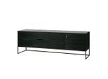 Livetastic , Schwarz , Holz , Eiche , massiv , 1 Fächer , 2 Schublade(n) Schubladen , 180x60.5x44 cm , FSC MIX ,