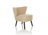 Mid.you , Beige , Holz , 72x77x65 cm , Gartenmöbel, Loungemöbel, Loungesessel