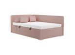 Möbelix , Rosa , Textil , Füllung: Faserbällchen , 22x70 cm , Bezug abnehmbar und waschbar , Heimtextilien, Schlaftextilien, Kopfkissen, Faserkissen