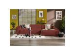 Mid.you , Rot , Textil , Ottomane rechts, L-Form , 343x170 cm , Made in EU ,