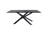 Livetastic , Schwarz , Metall, Holzwerkstoff , furniert , rechteckig , 90x76x180 cm ,