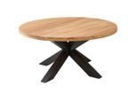 Livetastic , Schwarz, Akaziefarben , Holz, Metall , Akazie , rund , 160x75x160 cm ,
