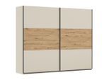 Rauch Möbel , Champagner, Eiche Artisan , Holzwerkstoff , 3 Fächer , 261x210x59 cm , Blauer Engel, Goldenes M, Made in Germany , in verschiedenen Größen erhältlich ,