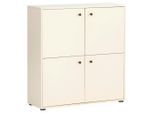 Mid.you , Beige , Holzwerkstoff , 6 Fächer , 98.1x101.9x33.05 cm , Beimöbel erhältlich, stehend ,