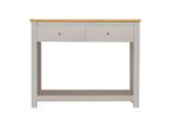 Mid.you , Creme, Eichefarben , Holzwerkstoff , Holzoptik , 2 Schublade(n) Schubladen , rechteckig , 97x76x35 cm , Stauraum, einfacher Aufbau ,