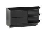 Livetastic , Schwarz , Holz , Kiefer,Kiefer , massiv,massiv , 1 Fächer , 2 Schublade(n) Schubladen , 78x40x40 cm , erweiterbar, stehend ,