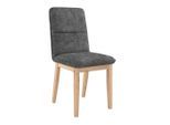 James Wood , Anthrazit , Textil, Holz , Eiche , vollmassiv , 47x91x44 cm ,