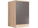 Spülenunterschrank Merle Grau/Eichefarben