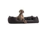 Tierlando MORITZ VIP Hundebett Hundesofa schwarz 1,1 m, 25 cm, 90 cm