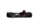 Tierlando MORITZ KOMFORT Hundebett Hundesofa M - XXXL 90 110 130 160 185 cm schwarz 1,3 m, 25 cm, 1 m