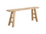 Livetastic Hockerbank, Natur, Holz, Recyclingholz, vollmassiv, 120x50x25 cm, Esszimmer, Bänke, Sitzbänke
