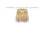 Newgarden Lichterkette Mykonos, Weiß, Textil, 21.5x13.5x800 cm, 4-fach schaltbar, kabelloses Laden, LED-Leuchtmittel austauschbar, integrierte Steckdose, kabellos, aufladbar über Usb, Lampen & Leuchten, Innenbeleuchtung, Dekoleuchten, Lichterketten