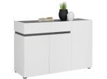 Voleo Sideboard, Anthrazit, Weiß, Kunststoff, 2 Fächer, 1 Schublade(n) Schubladen, 120.2x80.1x42.6 cm, erweiterbar, Typenauswahl, Beimöbel erhältlich, stehend, Wohnzimmer, Kommoden & Sideboards, Sideboards