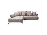 Mid.you , Taupe , Textil , Füllung: Schaumstoffflocken,Schaumstoffflocken , Eckteil, L-Form , 262x184 cm , Stoffauswahl , Wohnzimmer, Sofas & Couches, Wohnlandschaften, Ecksofas