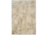Dieter Knoll , Goldfarben, Beige , Textil , Abstraktes , rechteckig , 67x130 cm , Care & Fair , für Fußbodenheizung geeignet, rutschfest, in verschiedenen Größen erhältlich, für Hausstauballergiker geeignet, antistatisch, pflegeleicht, strapazierfähig, reißfest , Teppiche & Böden, Teppiche, Webteppiche, Vintage Teppiche