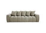 Livetastic , Taupe , Textil , Füllung: Polyurethan (Pur), Silikon , 250x86x140 cm , Made in EU , Liegefunktion, Schlafen auf Sitzhöhe ,